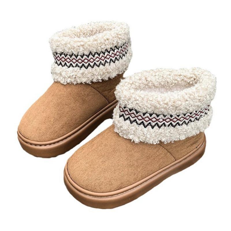 Winter New Platform Snow Boots Women's Velvet Warm and Comfortable Versatile Snow Cotton Shoes