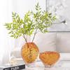 Vaso de Vidro Colorido Espesso Vaso de Flores Laranja Arranjo Floral Acessórios Hidroponia Terrário Acessórios de Decoração para Casa
