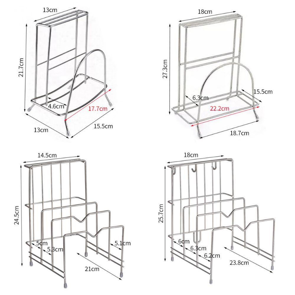Stainless Steel Cutting Board Holder Multi-functional Kitchen Storage Rack  Kitchen Supplies