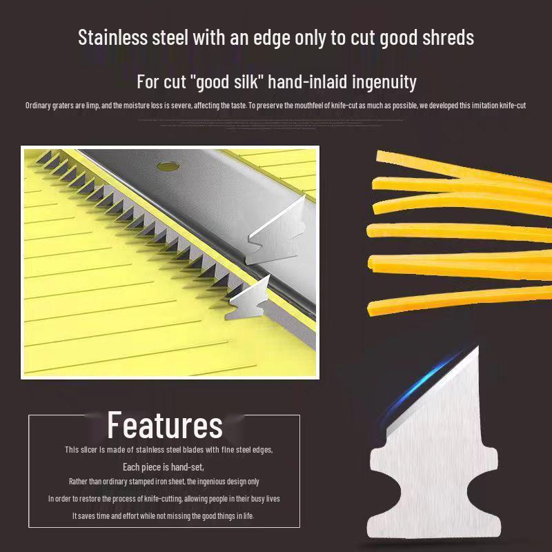 Longjiang Kommerzieller Multifunktionaler Gemüseschneider und Reibe