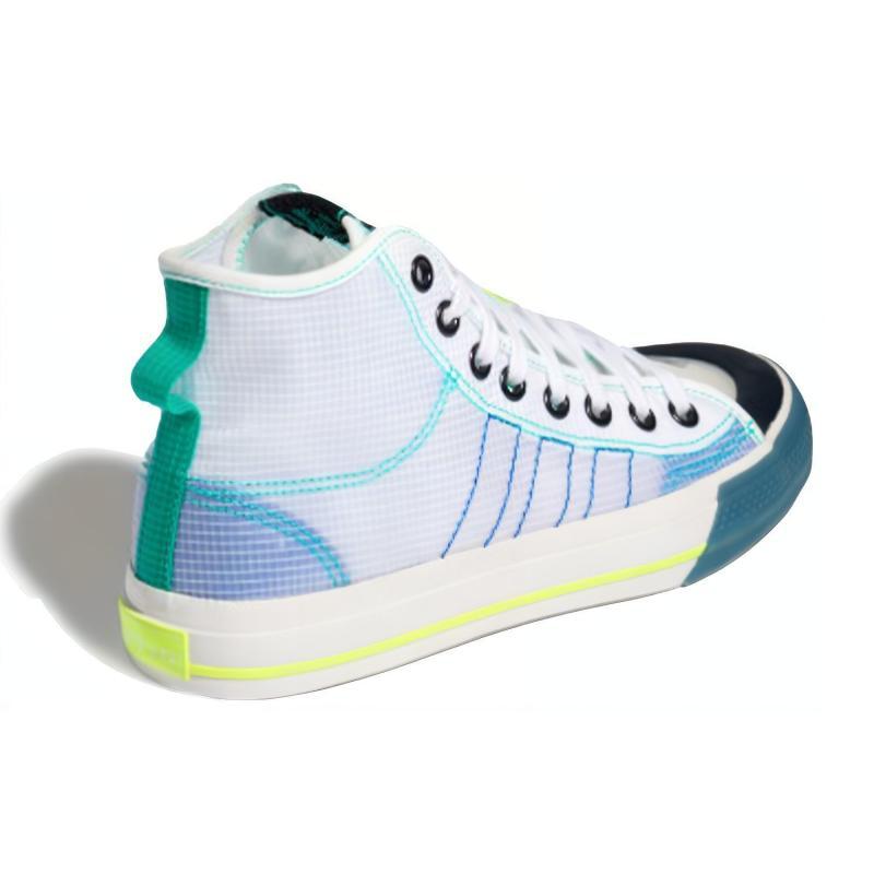 Adidas Nizza Hi Rf 'White Lush Blue' Sneakers FY3093