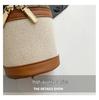 2025 Versatile Color Block Patchwork Crossbody Women’s Round Bucket Bag