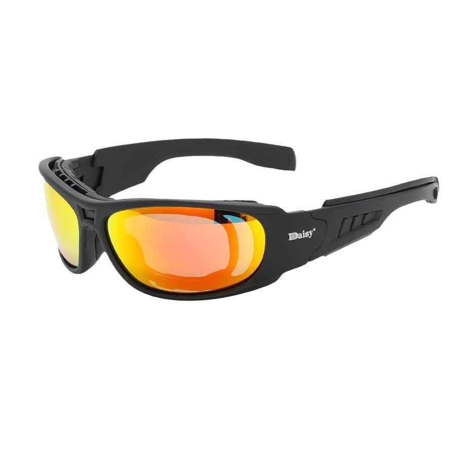 Daisy C6 Taktische Brille zum Schießen, Sportbrille für den Außenbereich, winddicht, sanddicht, explosionsgeschützte Schutzbrille, Sonnenbrille