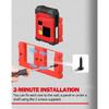 For Battery Holder Wall Mount Battery Base Bracket Suitable for Battery Storage Organization Fixing Accessories