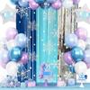 1-10PCS Christmas Snowflake Tassel Curtain Shimmering Foil Backdrop Sparkling Decor for Party Wedding Stage and Photography Prop