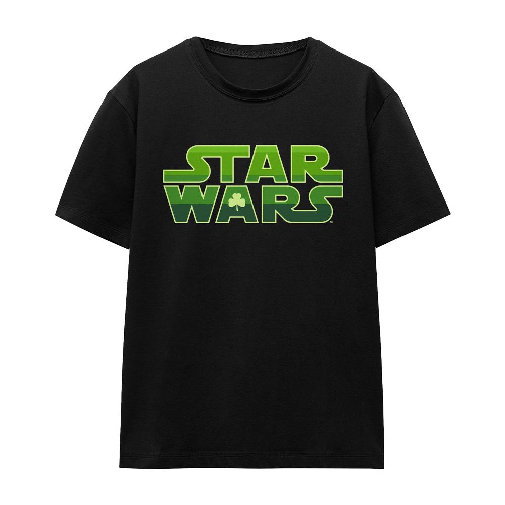Star Wars Unisex Adult Logo St Patricks Day T-Shirt