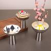 Stainless Steel Dessert Cup Ice Cream Cups Salad Goblet Retro High Base Bowl For Fruit Yogurt Snack Dish Bar Dinnerware