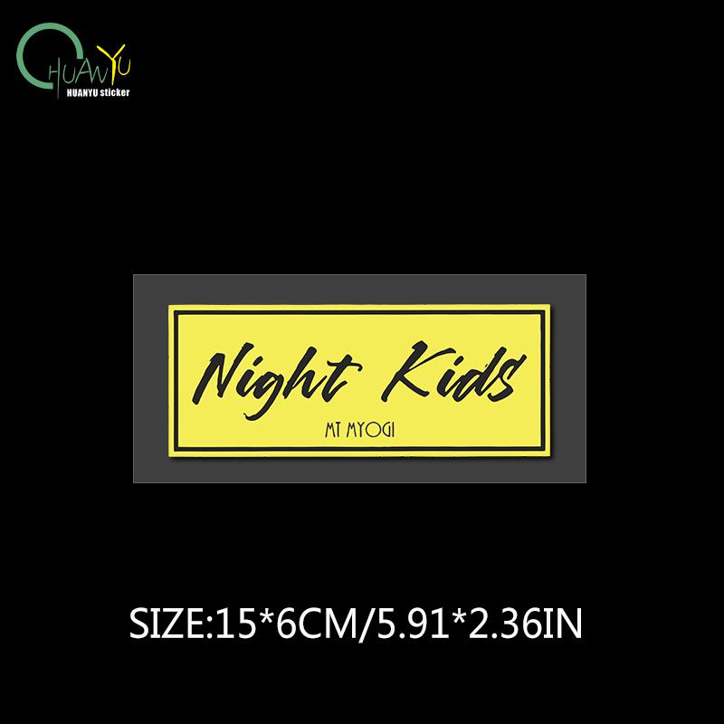 IDNIGHT Car Decal Midnight Anime   Modified Car Trendy Scratch Cover Sticker