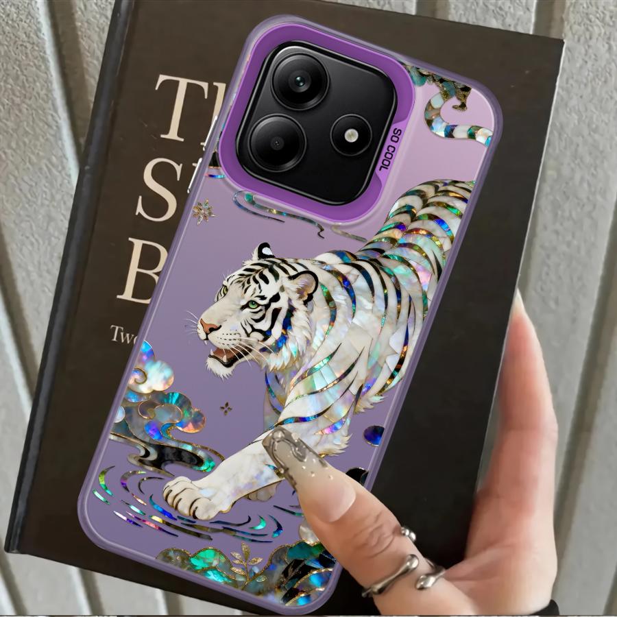 

Back Phone Cover Case for Xiaomi Redmi Note 14 Note 13 Pro Plus 11 12 Pro 12s 11s Creative Tiger Dragon Redmi Note 9