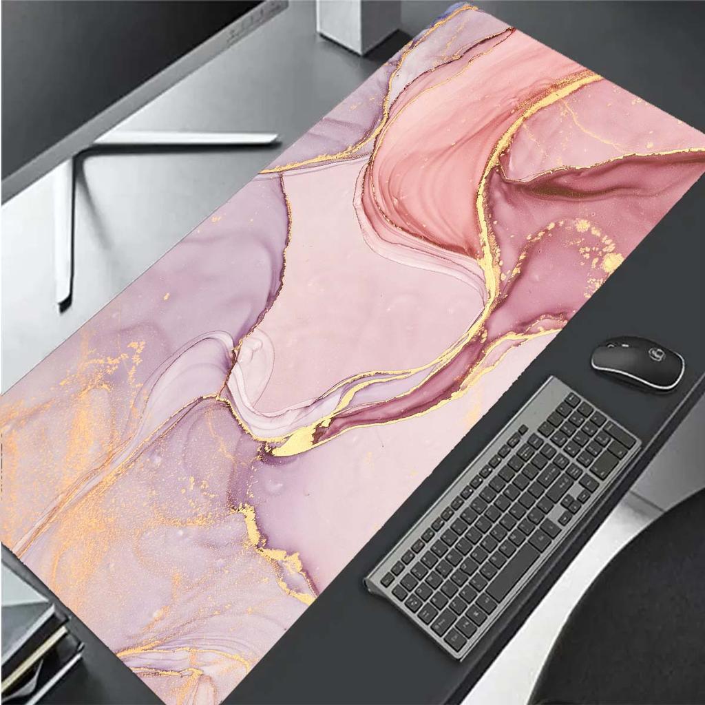 Stylish Marble Patterned Mousepad Gamer Office Mat Mouse Pad Light Gaming Room Desk Mat Art Keyboard Mats Mausepad Company