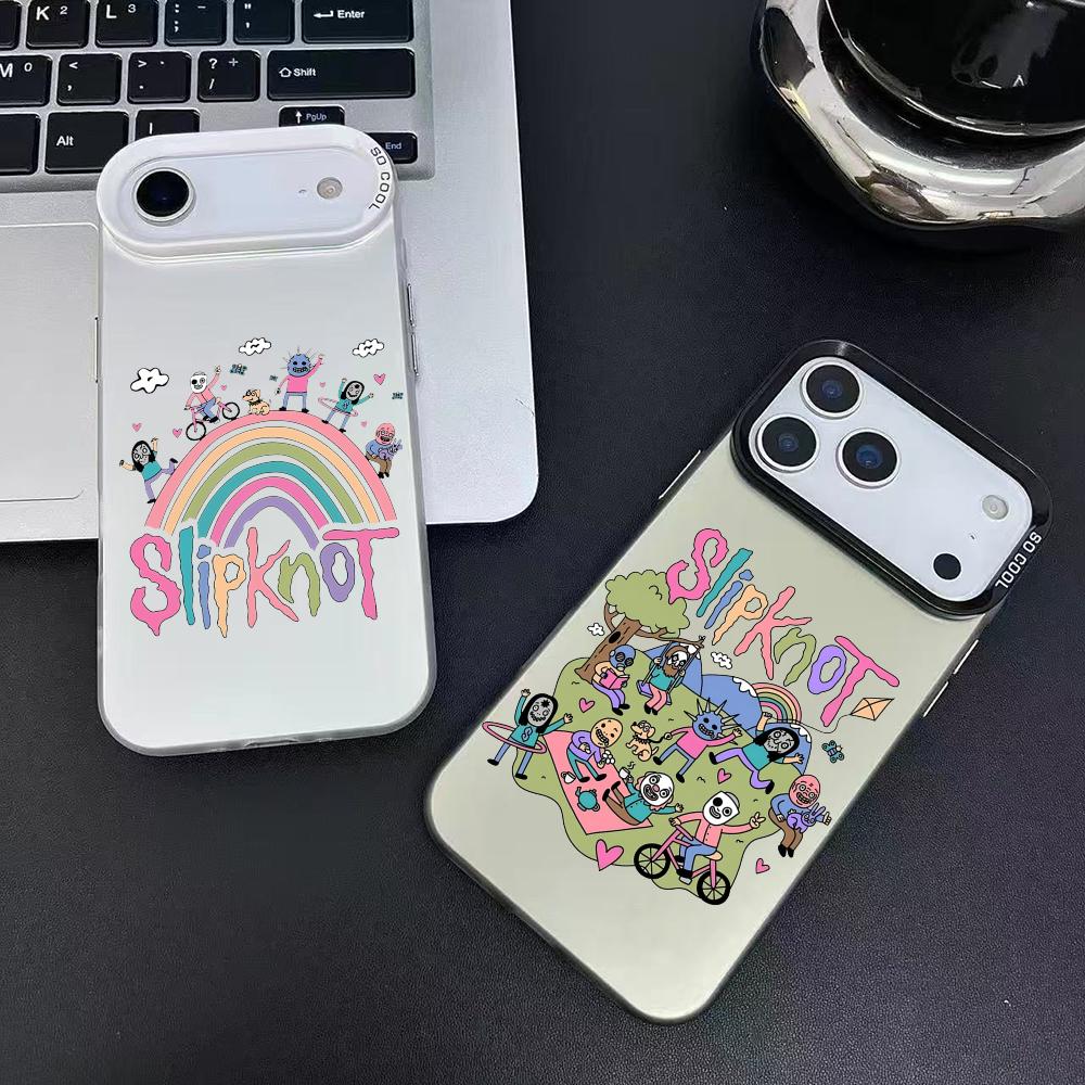 Lustige Cartoon S-Slipknots Handyhülle Für iPhone 17 16 15 14 13 12 11 Pro Max Air Matt Laser Aurora Stoßfest Funda