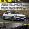 Carbon Fiber Center Armrest Box Cover Button Trim For Benz C GLC Class 2015-