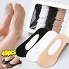 20/40 paia Calzini Invisibili in Seta Ghiacciata da Barchetta per Donna Traspiranti Elastici Bassi Antiscivolo con Grip in Silicone Estivi Sottili Antiscivolo