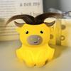 Highland Cow Eye-Protecting Silicone Night Light - USB Rechargeable, Touch-Activated, Cute Bedside Lamp