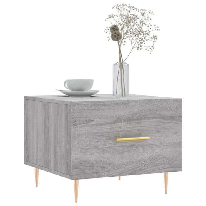 VidaXL Coffee Tables 2 Pcs Sonoma Grey 50x50x40 Cm Engineered Wood 829377