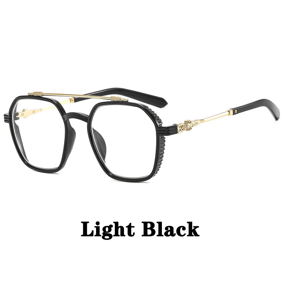 New unisex square polygon glasses for men women pc frame glasses plain glasses Nearsighted Eyewear Glasses -1.0 -2.5 -1.5