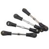 4pcs Adjustable Steering Tie Rod Linkage Replacement Accessory for 110 RC Off Road Vehicle