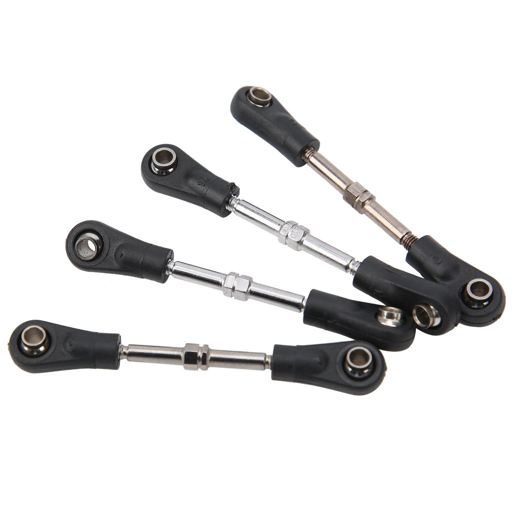 4pcs Adjustable Steering Tie Rod Linkage Replacement Accessory for 110 RC Off Road Vehicle