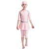 H2017 Girls' Three-Piece Conservative Swimsuit