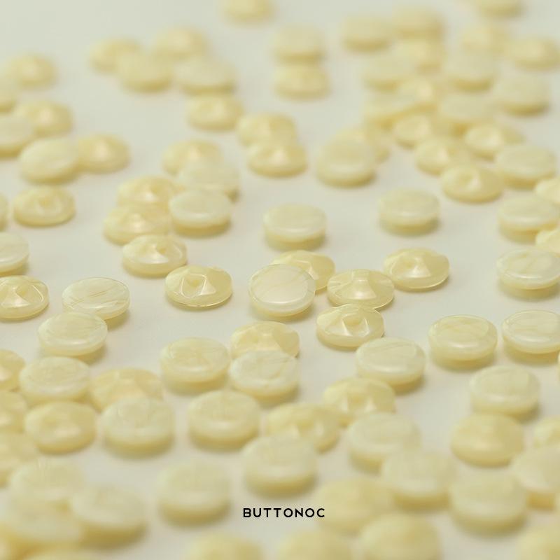 Resin Beige Buttons Dark Eye Shirt Knitted Cardigan Buttons Niche Design Clothing Buttons