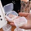 20Pcs Mini Storage Box Transparent Square Plastic Box Earrings Jewelry Packaging Storage Small Square Box Jewelry Organizer