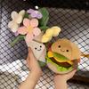 Creative Fun Bouquet of Flowers, Roses, Dolls, Hamburger, Plush Toys, Children's Girls Birthday Gifts