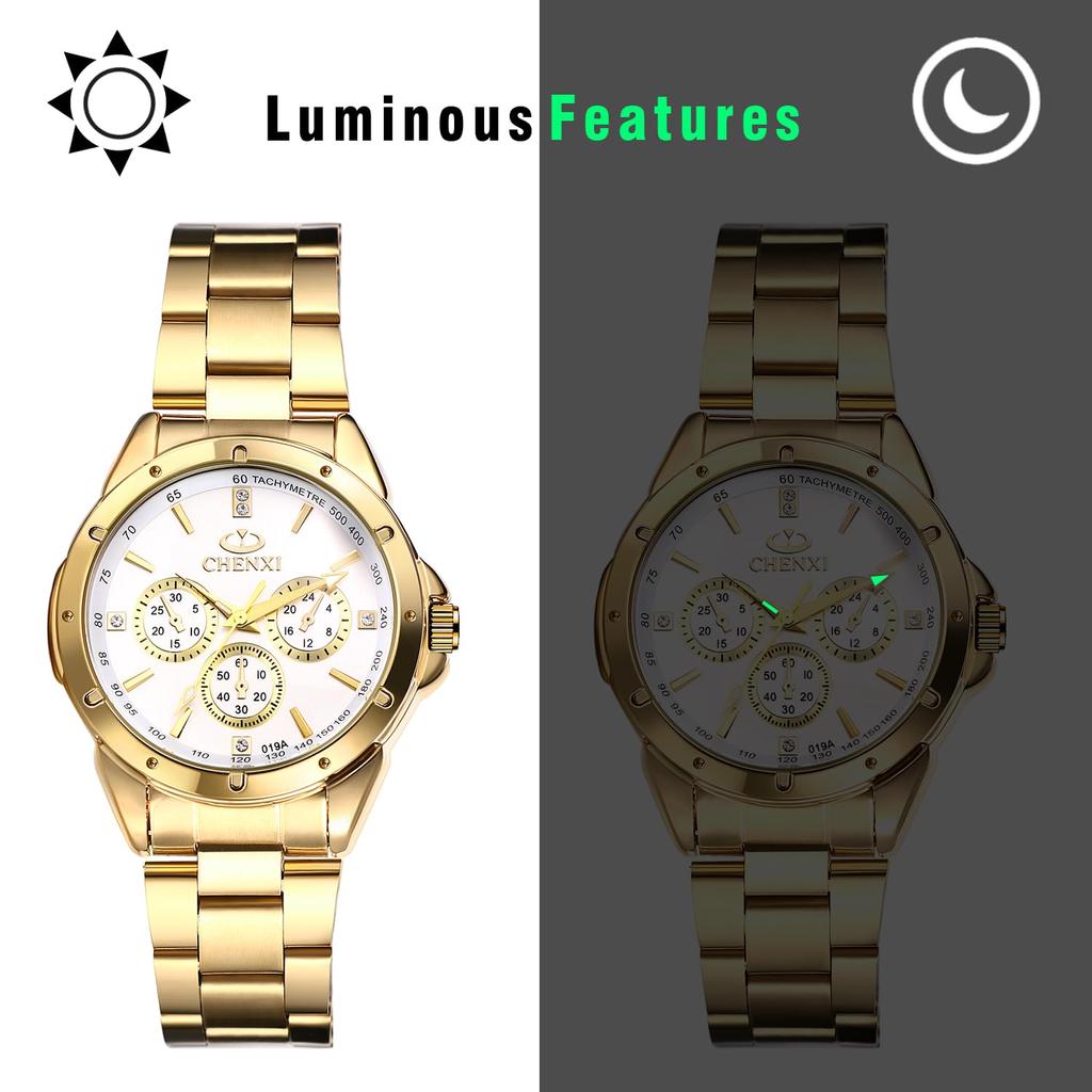 Edelstahl Wasserdicht Gold Analoganzeige Quarz Kleine Sekunde Dekoration Niedlich Freizeit Business Modeaccessoire Geburtstag Jubiläum Weihnachten