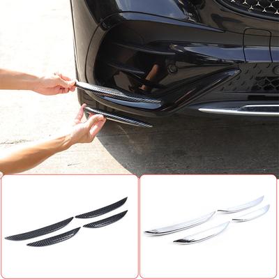 Para Mercedes Benz GLC X254 2024 Estilo de coche ABS Fibra de carbono/Plateado/Negro Rejilla de admisión de aire del coche Tiras de Recorte Accesorios del coche