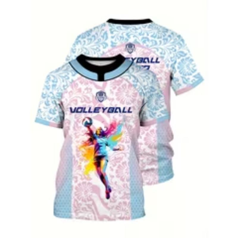 Vêtements de volley-ball imprimés en 3D, t-shirts fashion pour femmes, vêtements pour athlètes