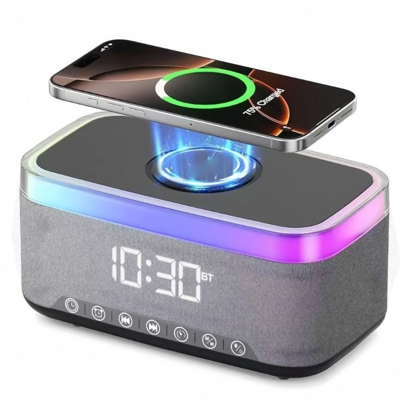 Wireless Speakers with LED Atmosphere Light Card Slot 360 Surround Sound Touch Control Long Battery Lifes