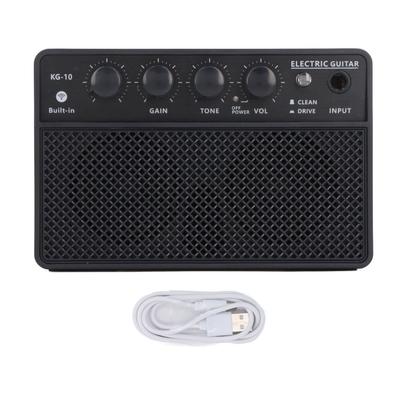 E-Gitarrenverstärker-Kit Mini Tragbar Wiederaufladbar Kunststoff 10W für Tägliche Übung