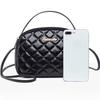 IELGY Women's Diamond Grid Shoulder Bag with Personalized Black European and American Style Crossbody Bag