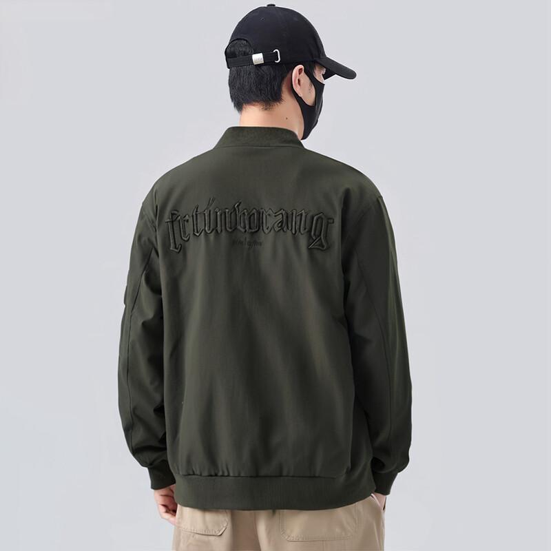 Men's New Versatile Flight Suit Jacket Slim Long-sleeved Outdoor Men's Casual Jacket Autumn Simple Baseball Suit