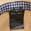 Excellent MIUMIU hat natural Raffia Women M 5HC307 Used