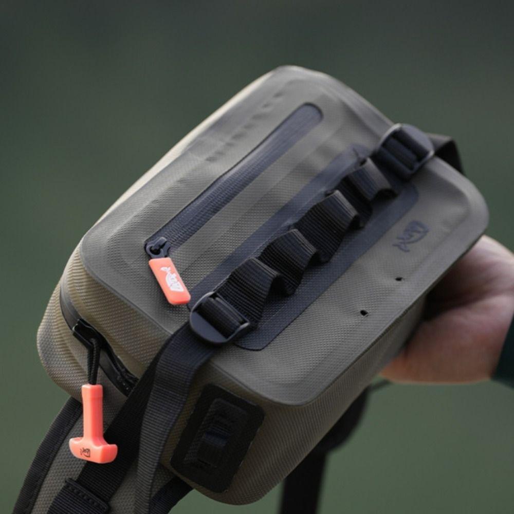 Double-layer TPU Lure Fishing Bags Waterproof Fishing Tackle Pack Fishing Chest Bag Hiking Camping