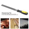 8in Flat Mill Steel File Grinding Blade with Handle Sharpening Shaping Tool for MetalMiddle Teeth