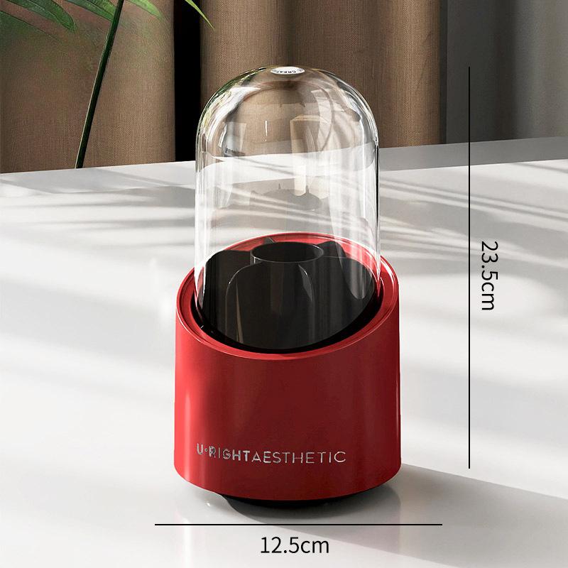 Makeup Brush Storage Bucket Dust-proof Transparent DesktopLipstick and Cosmetics Storage Box