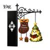 Bookshelf Lighting Christmas Hanging Light, Snowman Book Nook Lamp, Metal Festive Reading Accents Floating Library Lantern Decor, Holiday Ornament for