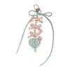 Vintage Bowknot and Heart Keychain Trendy Key Holder Stylish Bag Charm Ornament for Fashion Enthusiasts and Gift Seekers