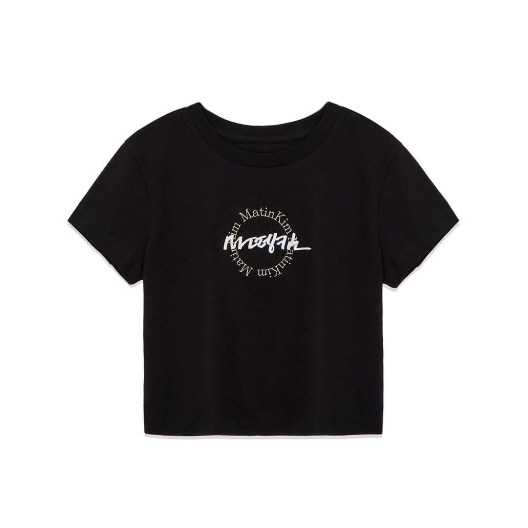 

[USED] Authentic Matin Kim cropped logo T-shirt worn by TWICE s Jihyo
