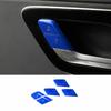 Blue Aluminum Front Door Lock Memory Button Sticker For Benz C-Class -