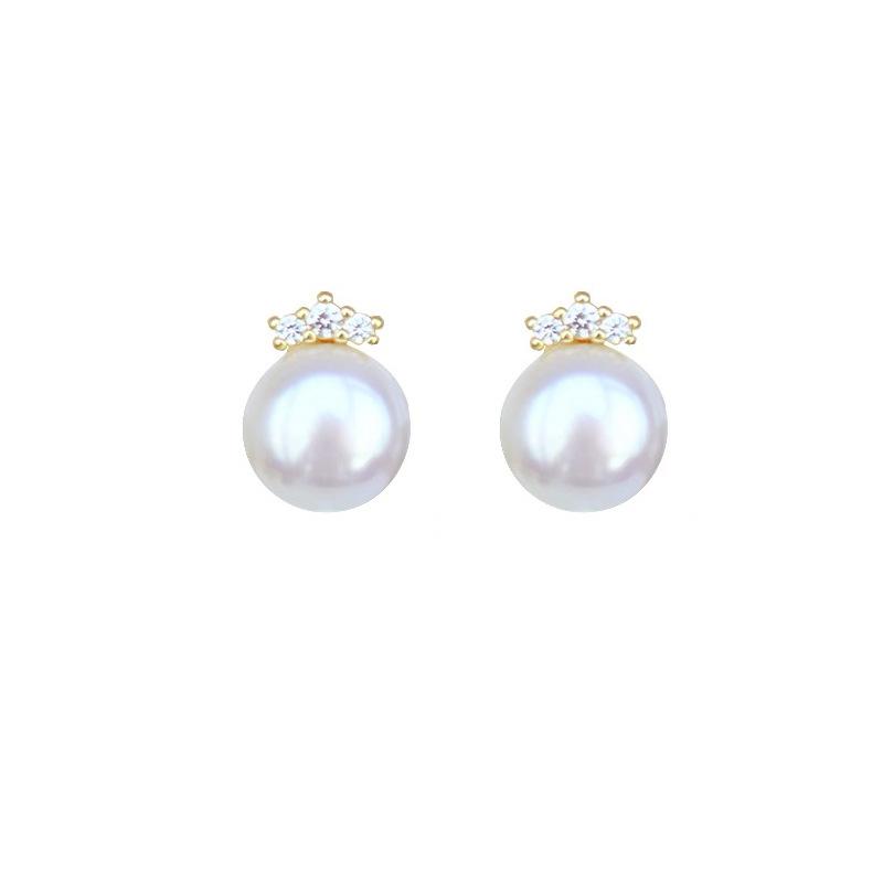 Simple and easy to match, niche, sweet pearl ear clips, no ear piercings, women's painless earrings, high-end earrings, small earlobes recommended.