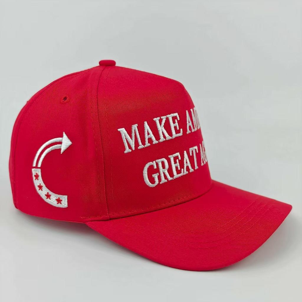 Charlie Kirk Hat Gold Embroidery USA 47 Baseball Cap for Men Women Republican Gift Hats White