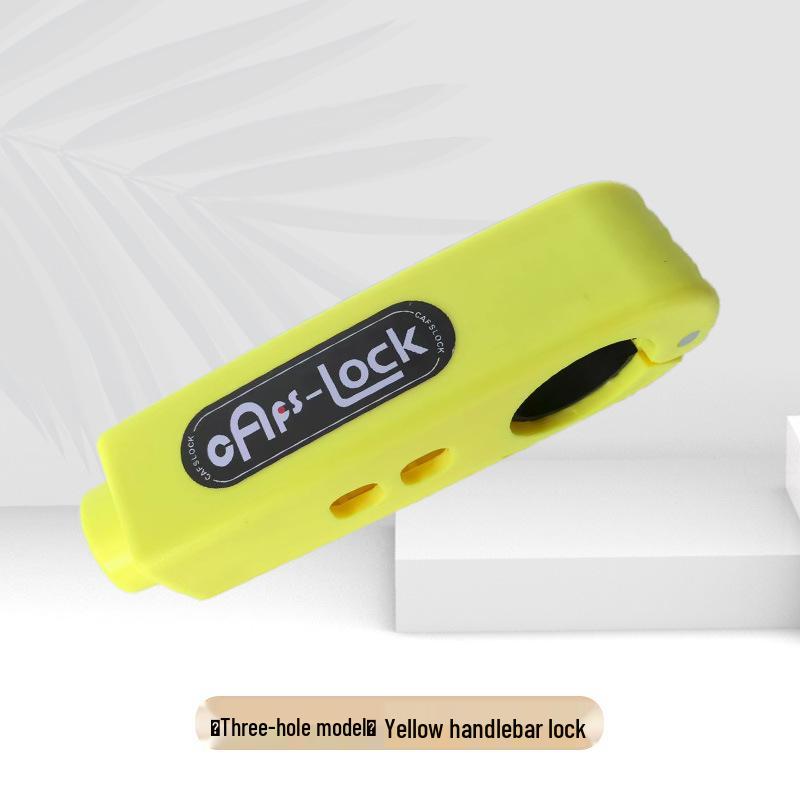 Anti-Theft Motorcycle Brake & Throttle Lock with Alarm