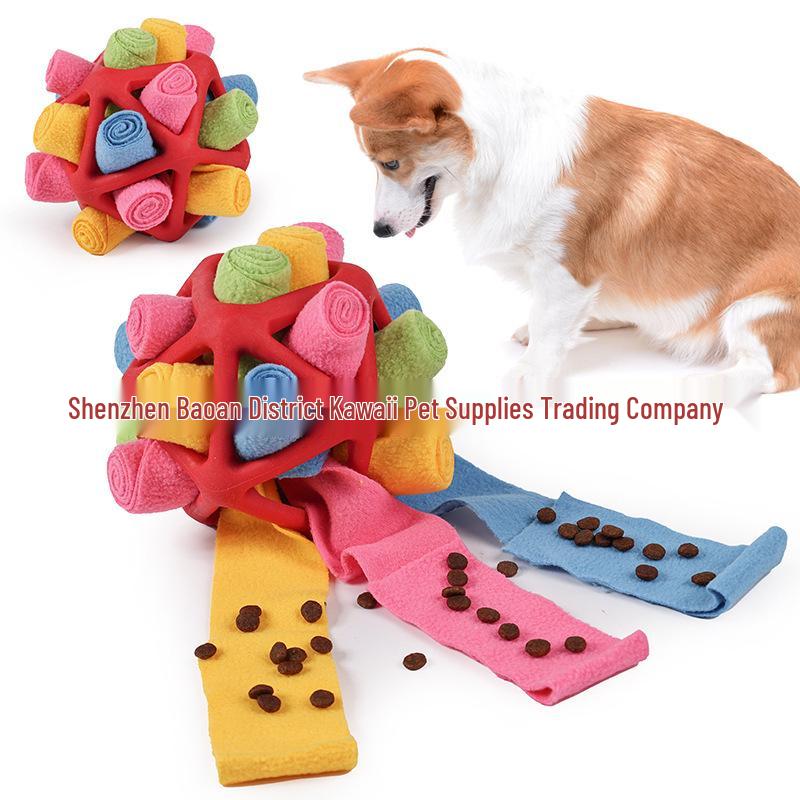 Interactive Dog Toy: Slow Feeder & Food Dispensing Ball