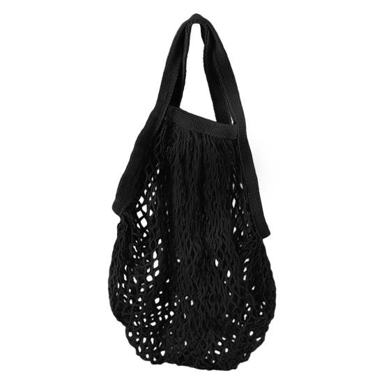 Grocery Bag Soft Portable Handle Foldable Reusable Washable Lightweight Fruit Vegetable Storage Mesh Pouch Net Tote Shopper Bag Handbag Shopping Use