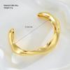17KM Geometric Alloy Open Bangle Fashion Jewelry Women Elegant Shiny Daily Party Accessory Decorative Gift For Her Trendy Use