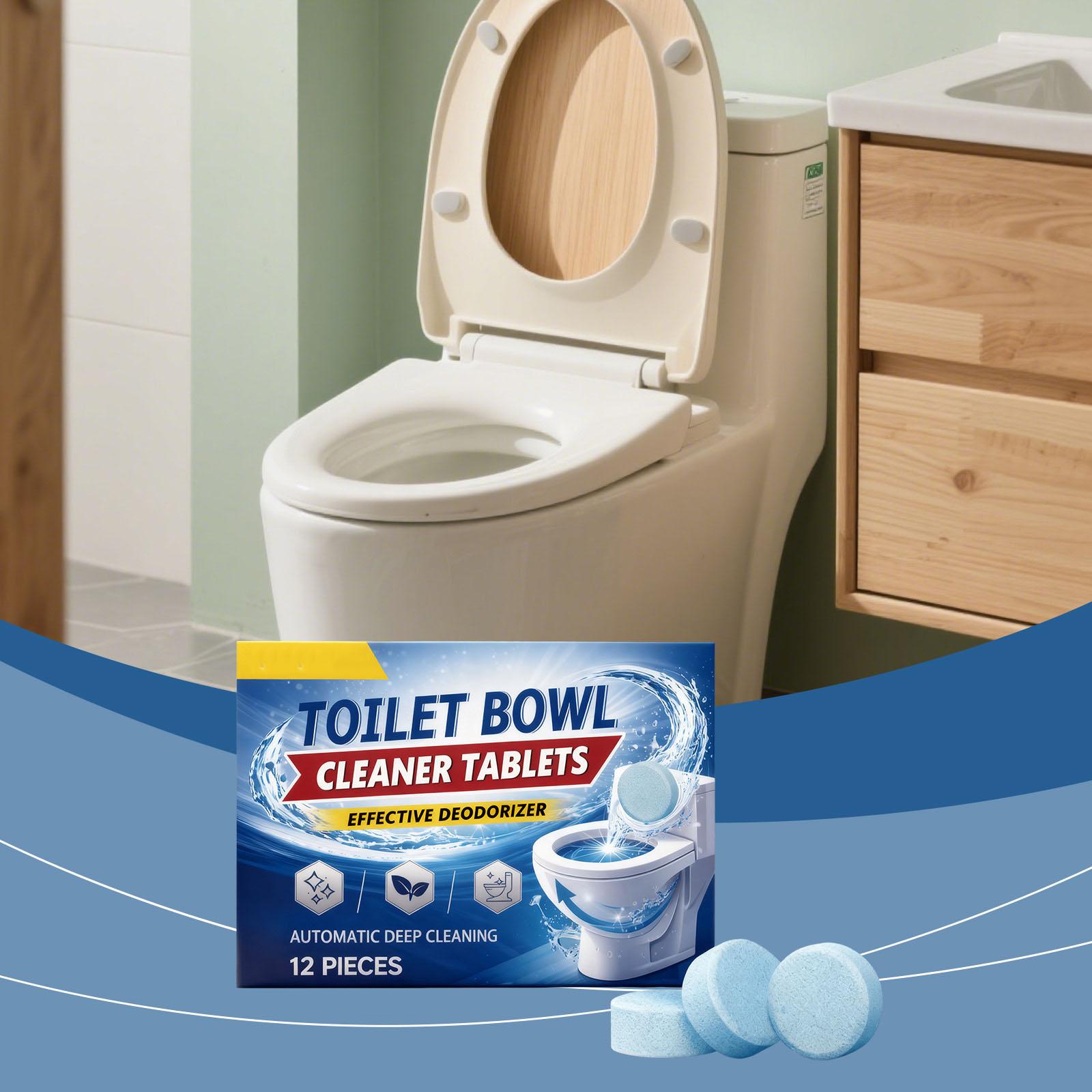 

Toilet And Bathroom Toilet Bowl Stain Remover Cleaning Tablets One Size синій