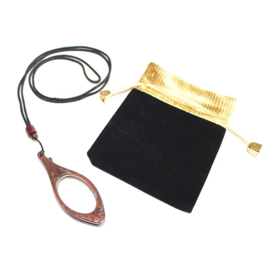 

Magnifying Glass Pendant Magnifier Necklace Type for Stylish and Women, Lightweight, 1.8x, 2.5x Magnification, Presbyopia/+3.00