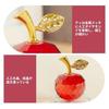 Crystal natural stone apple ornament quartz luck enhancement interior decoration transparency entrance tabletop in-car store feng shui healing moving